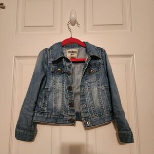 OshKosh B'gosh Light Blue Denim Jacket with Red Hanger Detail